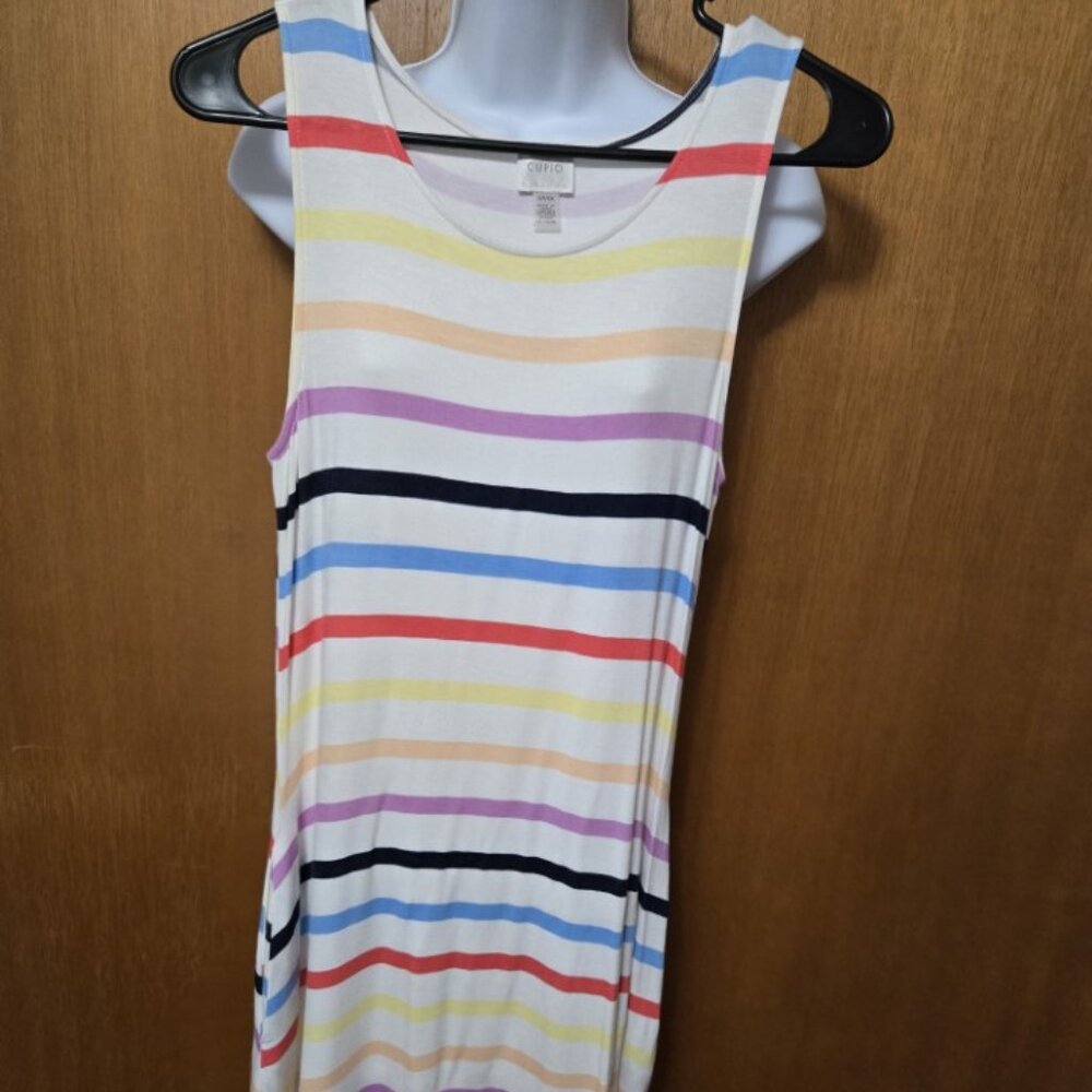 CUPIO Sleeveless Striped Dress Size Small